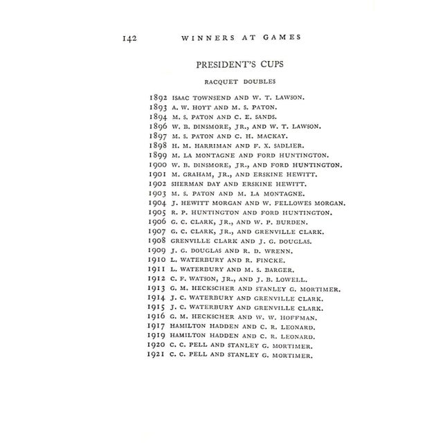 "Racquet and Tennis Club Book for 1933" For Sale - Image 13 of 13