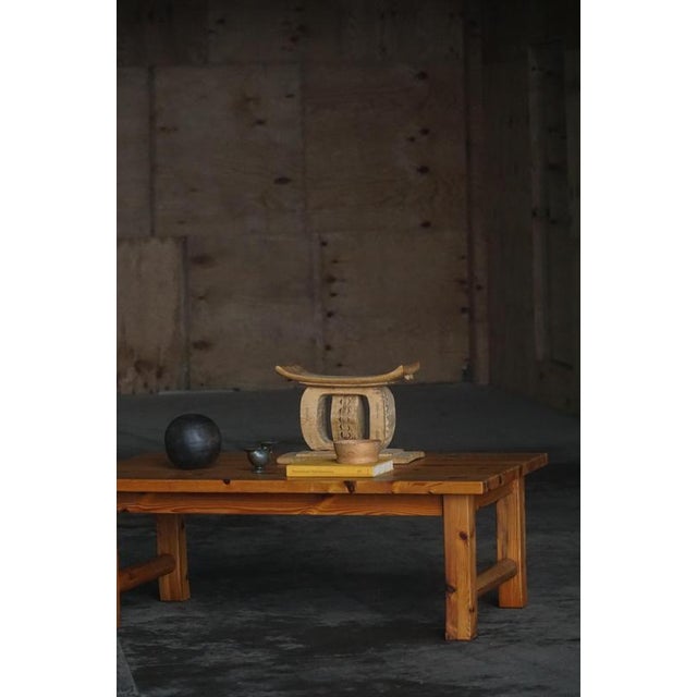 Mid-Century Rectangular Pine Coffee Table by Uno & Östen Kristiansson, 1970s For Sale - Image 13 of 14