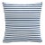18" Indoor/Outdoor Pillow in Navy Nautical Stripe For Sale