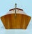 Mid-Century Teak Wood Sewing Tool Storage Box W/ Metal Handle Hinged 1950s MCM For Sale In Los Angeles - Image 6 of 10