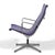 Metal Eames Aluminum Group Lounge Chairs by Herman Miller (Pair in Purple) For Sale - Image 7 of 13