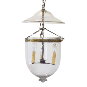 Vintage Glass Smoke Bell Light