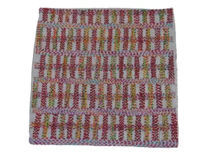 Staprans Design Embroidered Silk Pillow Sham