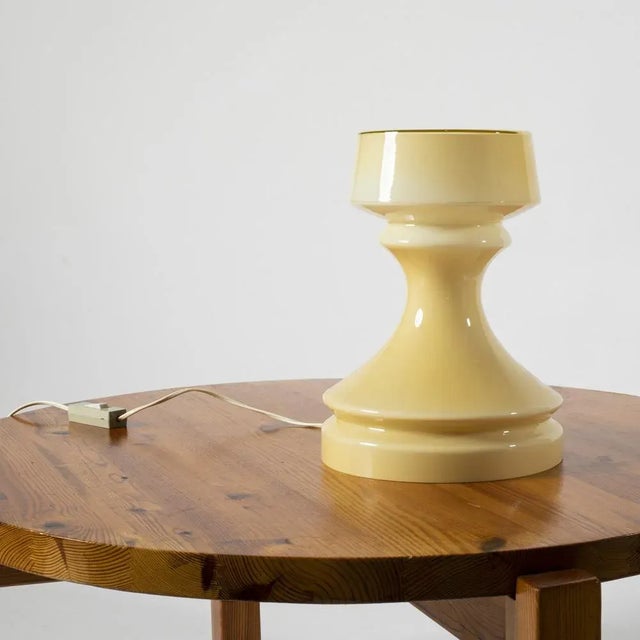 Glass Postmodern Glass Chess Table Lamp by Ivan Jakes, Czechoslovakia, 1970s For Sale - Image 7 of 7