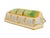 A charming majolica-style ceramic plaque featuring a tied bundle of asparagus in high-relief glaze. Rich in color and...
