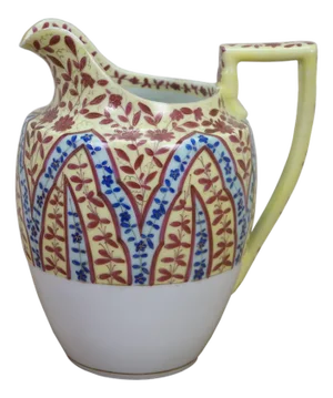 Antique Royal Vienna Floral Chintz Porcelain Serving Pitcher Jug 9"