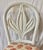 White Vintage Palm Beach Coastal Braided Rattan Dining Chairs With Palm Leaf Motif - Newly Painted - Set of 6 For Sale - Image 8 of 11