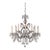 Restoration Hardware Rococo Iron & Crystal Round Chandelier For Sale