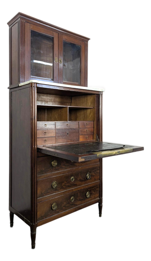 Guillotine-Fronted Secretary by F. Trapet, Early 19th Century