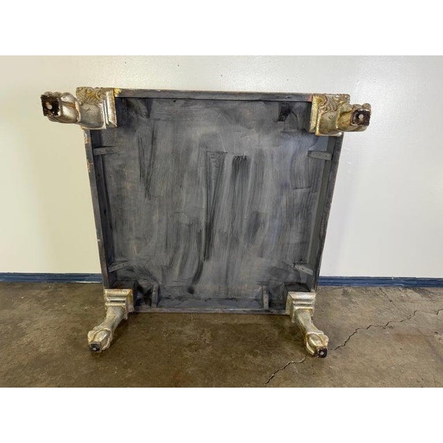 Italian Baroque Style Silvered Coffee Table For Sale - Image 4 of 12