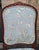 Early 21st Century Set of 4 Provincial Fruitwood and Embroidered Ultrasuede Upholstery Side Chairs For Sale - Image 5 of 10