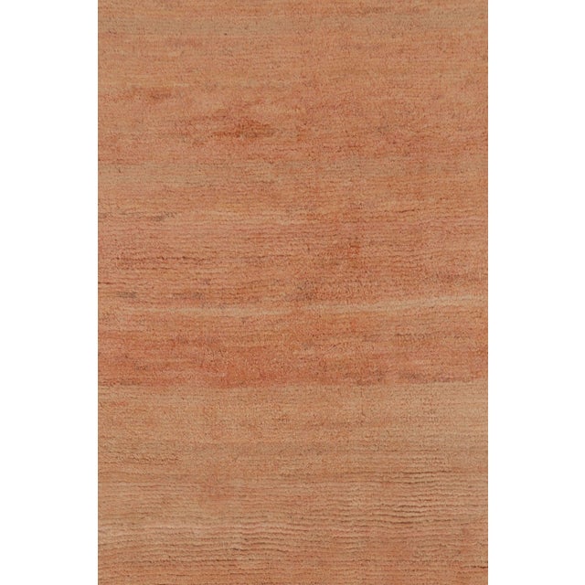 Orange Rug & Kilim’s Contemporary Rug in Beige and Rust Tones For Sale - Image 8 of 10
