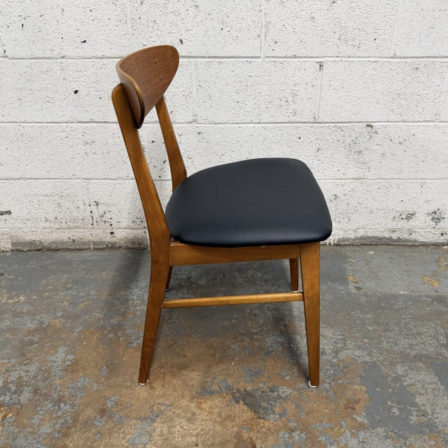 Mid-Century Modern Set of 4 Vintage Danish Modern Teak Dining Chairs by Thomas Harlev for Farstrup, Model 210 Circa 1950s For Sale - Image 3 of 6