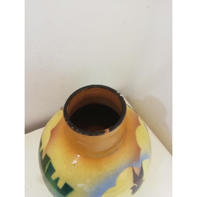 Futurist Airbrushed Vase from Civita Castellena, Italy, 1930s For Sale - Image 10 of 13
