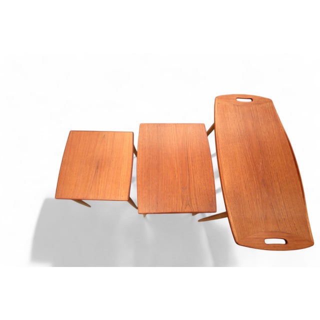 Teak Nesting Tables by Jens Harald Quistgaard, 1960s, Set of 3 For Sale - Image 17 of 18