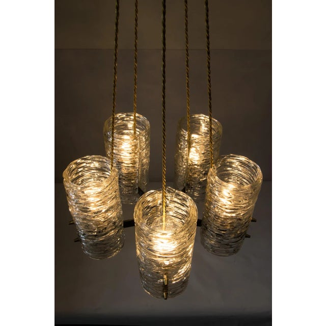 Chandelier by J. T. Kalmar, 1950s For Sale - Image 9 of 13