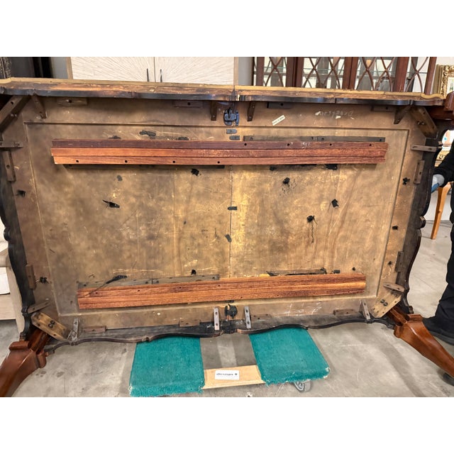 Chippendale Revival Extension Table + Ten Chairs Set For Sale - Image 11 of 12