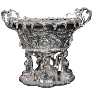 George II Silver Plate CherubUrn Tureen For Sale