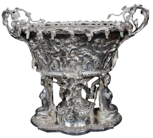 George II Silver Plate CherubUrn Tureen
