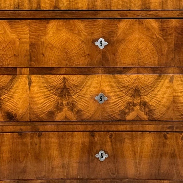 Antique Biedermeier Walnut Writing Secretary, 1830s For Sale - Image 15 of 16