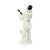 Vintage Ceramic Pierrot Statue with Lute, France, 1960s For Sale - Image 5 of 14