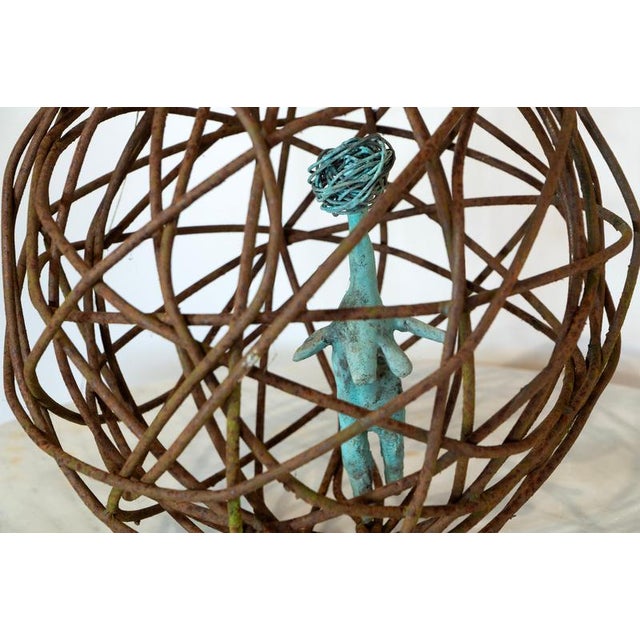 Caged Woman 2 in Rusted Iron, 2010s For Sale - Image 9 of 15