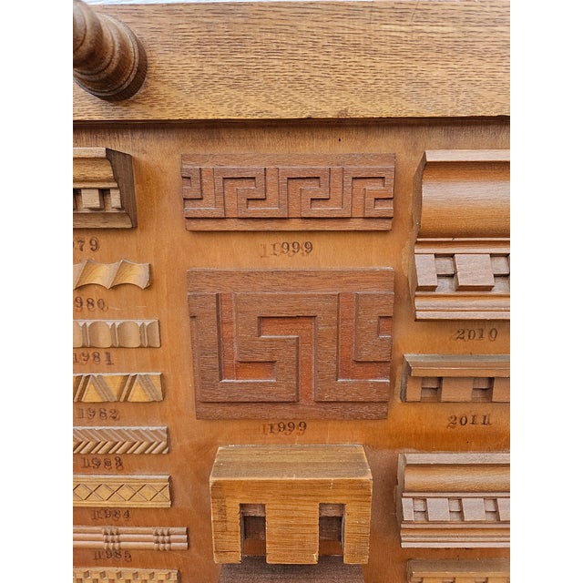 Mercantile Architectural Wood Molding Trim Display (Panel A) For Sale - Image 6 of 11
