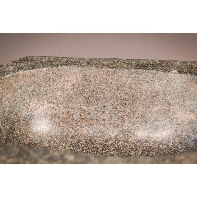 Early Antique Eastern Carved Stone Bowl For Sale - Image 9 of 15
