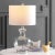 Contemporary Bilsor Table Lamp in Clear/Chrome - a Pair For Sale - Image 3 of 3