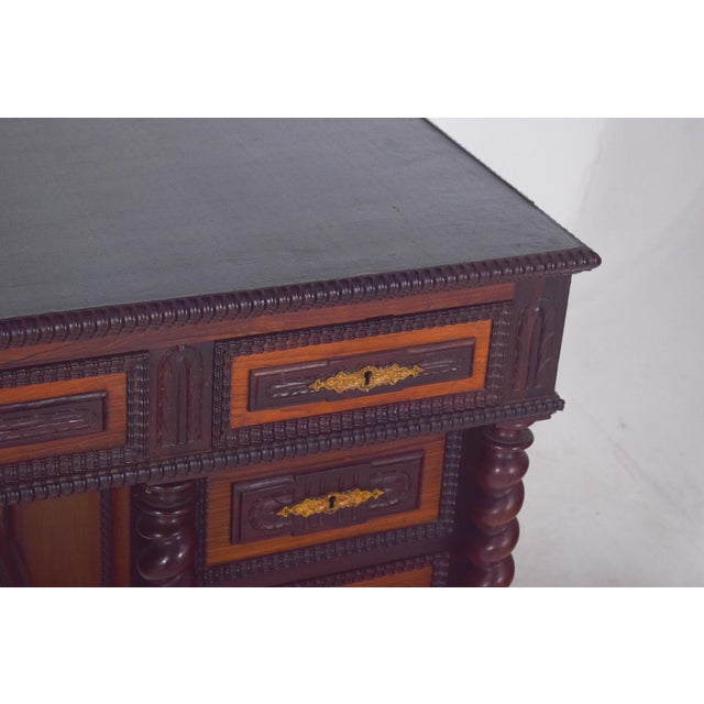 Antique Portuguese Twisted and Shaken Desk For Sale - Image 11 of 16