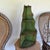 19th Century 19th Century European Hand Painted Green Wooden Corner Wall Shelf With Floral Motifs For Sale - Image 5 of 12