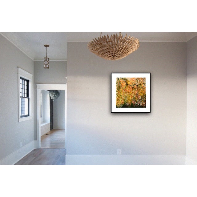 Modern "Missed Autumn" Contemporary Pointillist Style Landscape Acrylic Painting by Shabs Beigh For Sale - Image 3 of 3