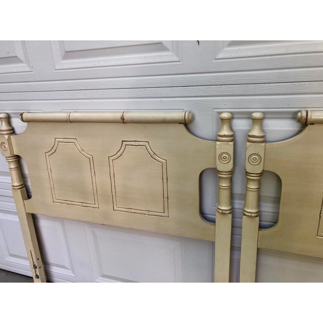 Faux Bamboo Pagoda Twin Headboards a Pair Chairish