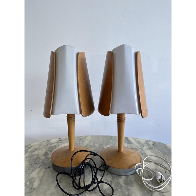 Mid-Century Modern Table Lamps attributed to Soren Erikson, Set of 2 For Sale - Image 3 of 10