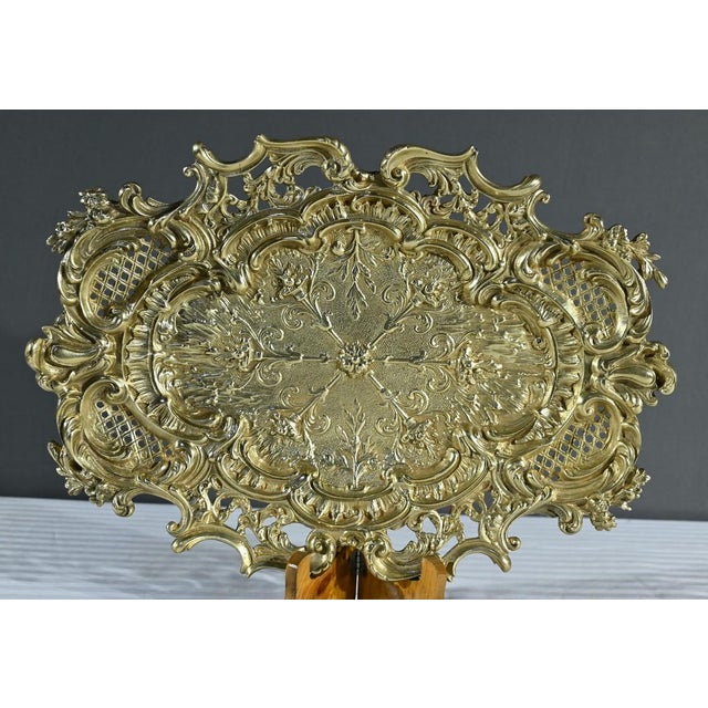 Rocaille Style Bronze Center Table Tray For Sale - Image 4 of 15