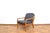 This teak armchair produced in Denmark in the 1970s by Dyrlund. The armchair frame is made of solid teak which has been...