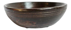 Old Ebony Wood Nepal Bowl