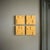 Bauhaus Brutalist Concrete Wall Art in Warm Yellow by Toms Factory, Set of 4 For Sale - Image 3 of 5