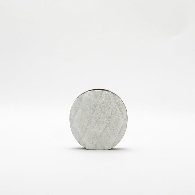 Modern Modern Quilted Shagreen Vase by Kifu Paris For Sale - Image 3 of 8