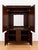Traditional Vintage Harden Cherry Armoire Cabinet | Traditional Entertainment Wardrobe Storage Cabinet | Brass Hardware For Sale - Image 3 of 6