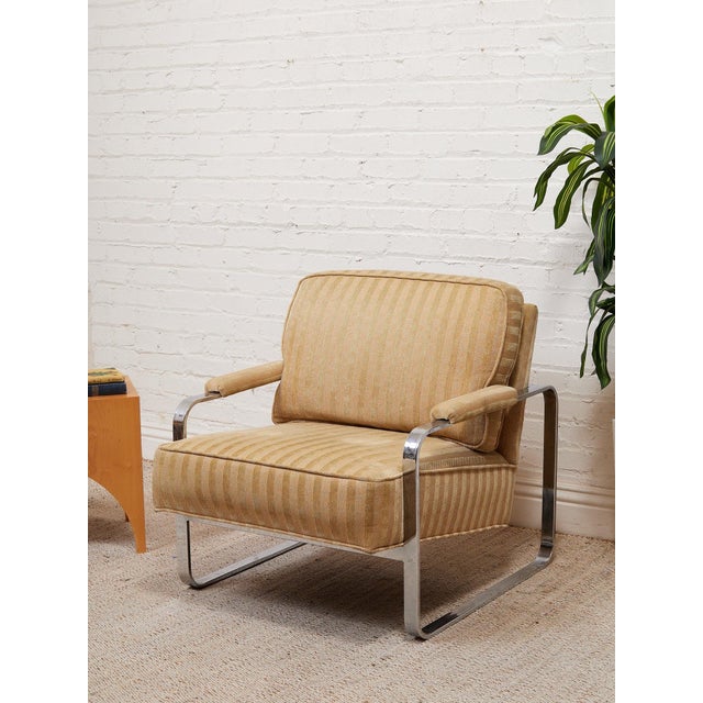 With its modern profile, and stylish frame, this lounge chair is sure to be an eye-catching piece for any style of...