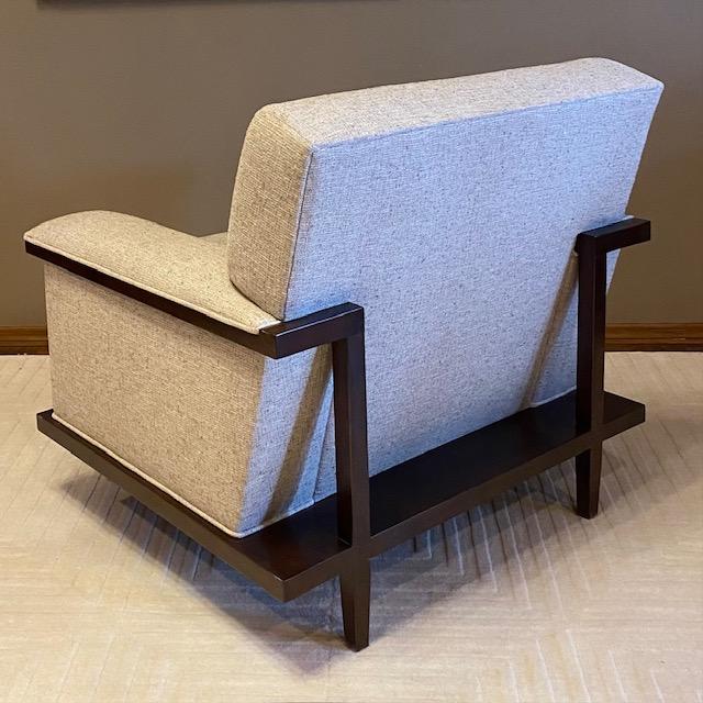 Craftsman Mid-Century Wood-Accented Lounge Chair For Sale - Image 12 of 16