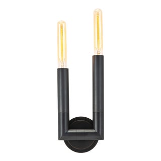 Regina Andrew Wolfe Steel Sconce, Oil Rubbed Bronze For Sale