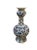 Circa 1700 large Delft Knobble vase with marked underglaze. Hand painted blue and white florals with a bird.