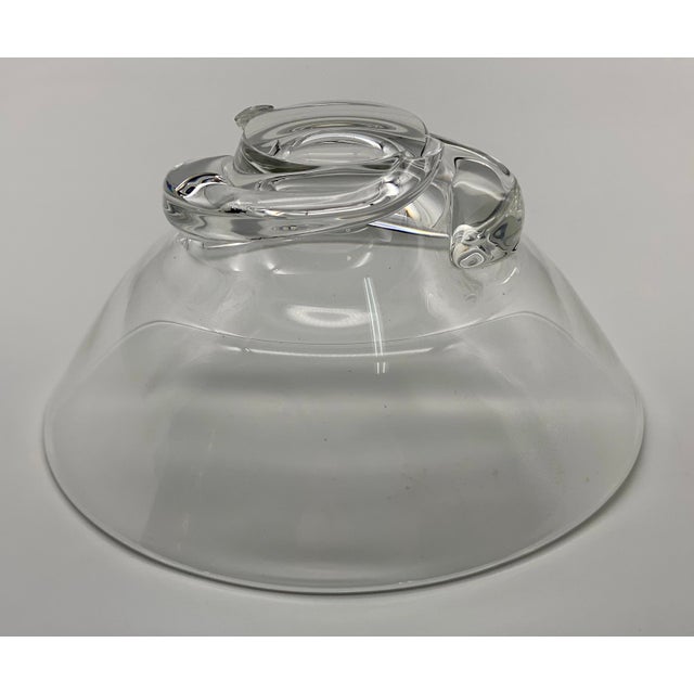 Vintage Steuben Glass Donald Pollard Crystal Spiral Bowl Chairish
