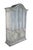 French Provincial Wellington Hall Painted French Provincial Illuminated Drybar Bar Cabinet For Sale - Image 3 of 17