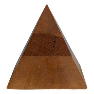 Mid-Century Pyramid in Oak For Sale