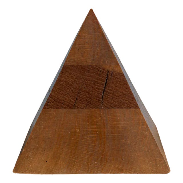 Mid-Century Pyramid in Oak For Sale