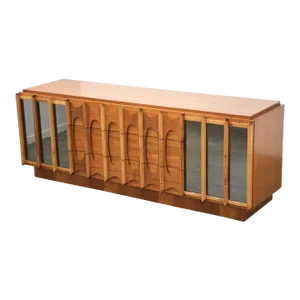 Walnut Tobago Long Brutalist Dresser
