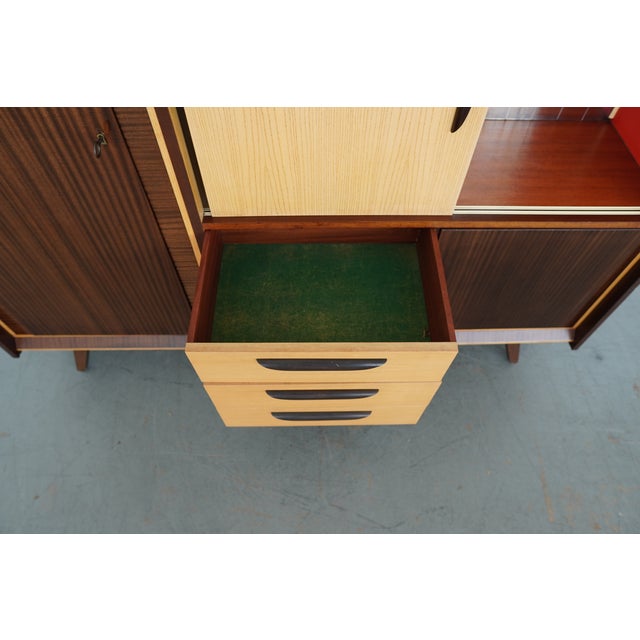 Vintage German Mid-Century Modern Highboard Cabinet For Sale - Image 12 of 17
